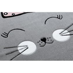 Dywan PETIT CAT KOTEK KORONA szary 200x290cm