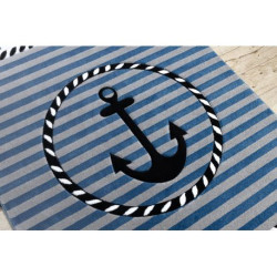 Dywan PETIT MARINE KOTWICA MORZE niebieski 160x220cm Dywan PETIT MARINE KOTWICA MORZE niebieski 160x220cm