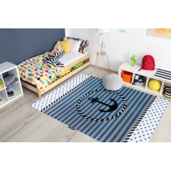 Dywan PETIT MARINE KOTWICA MORZE niebieski 200x290cm Dywan PETIT MARINE KOTWICA MORZE niebieski 200x290cm
