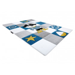 Dywan PETIT CORSAIR PIRAT STATEK KOTWICA niebieski 180x270cm