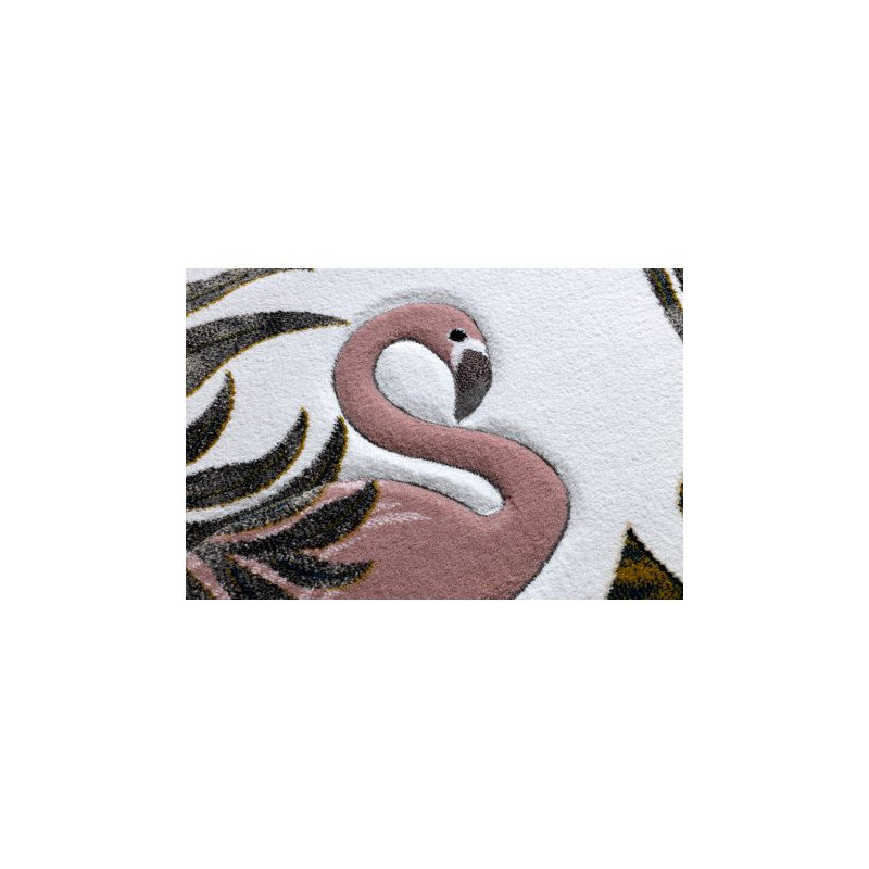 Dywan PETIT GARDEN FLAMINGI LIŚCIE MONSTERY krem 120x170cm Dywan PETIT GARDEN FLAMINGI LIŚCIE MONSTERY krem 120x170cm