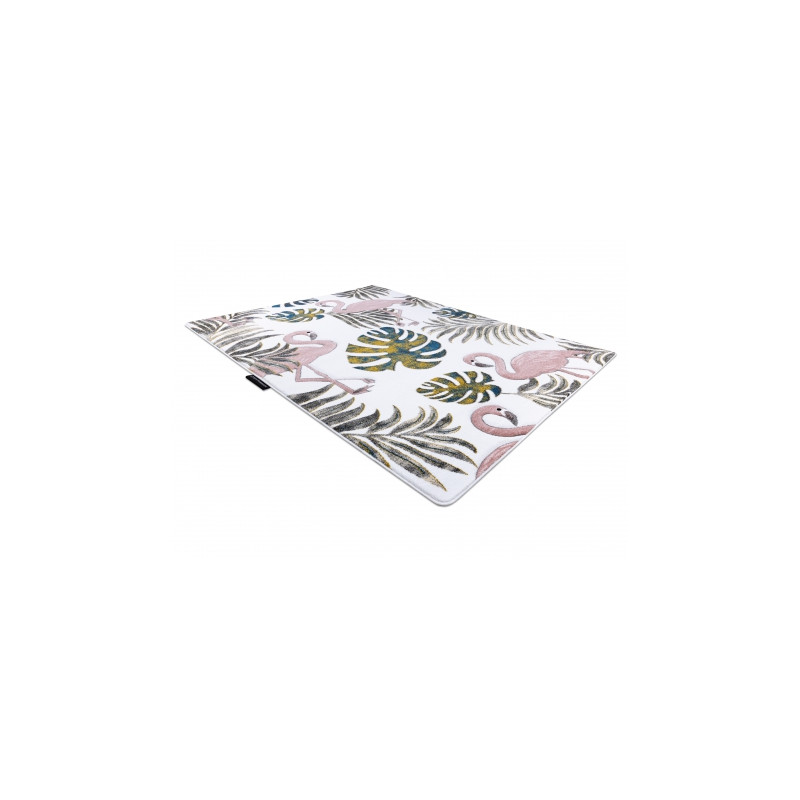 Dywan PETIT GARDEN FLAMINGI LIŚCIE MONSTERY krem 180x270cm Dywan PETIT GARDEN FLAMINGI LIŚCIE MONSTERY krem 180x270cm