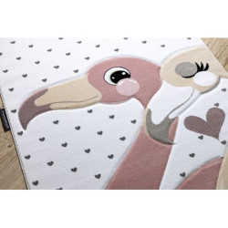 Dywan PETIT FLAMINGOS FLAMINGI SERDUSZKA krem 120x170cm Dywan PETIT FLAMINGOS FLAMINGI SERDUSZKA krem 120x170cm