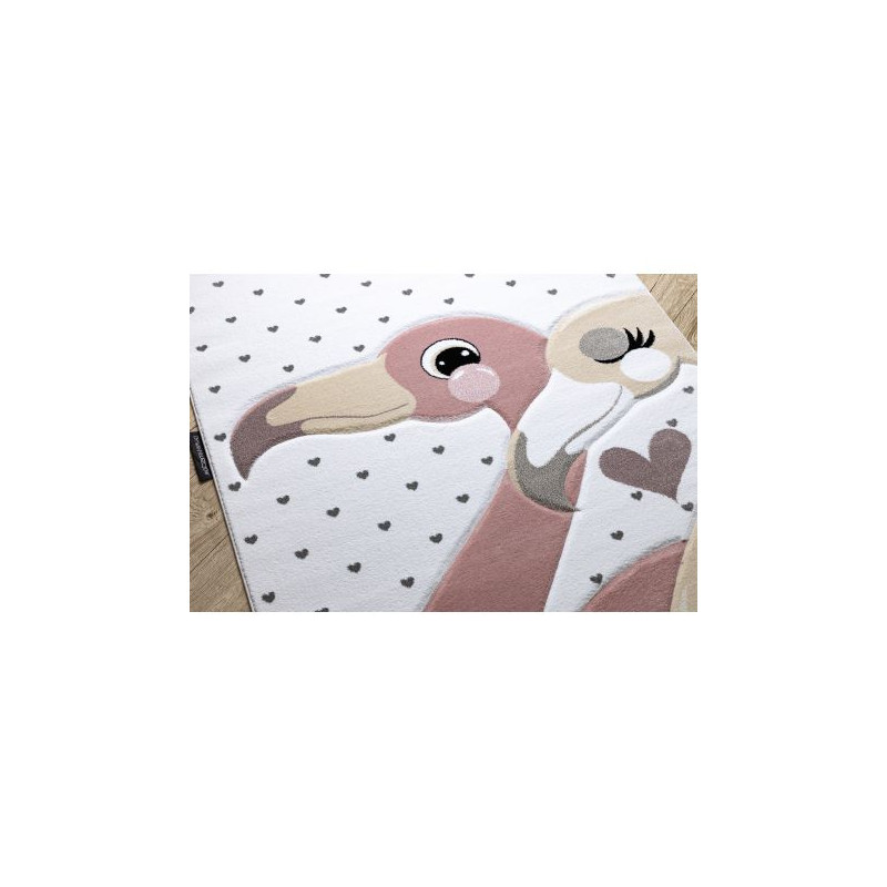 Dywan PETIT FLAMINGOS FLAMINGI SERDUSZKA krem 120x170cm Dywan PETIT FLAMINGOS FLAMINGI SERDUSZKA krem 120x170cm