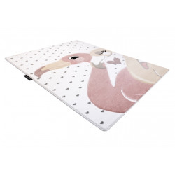 Dywan PETIT FLAMINGOS FLAMINGI SERDUSZKA krem 140x190cm