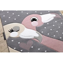 Dywan PETIT FLAMINGOS FLAMINGI SERDUSZKA szary 140x190cm Dywan PETIT FLAMINGOS FLAMINGI SERDUSZKA szary 140x190cm