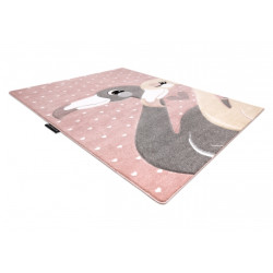 Dywan PETIT FLAMINGOS FLAMINGI SERDUSZKA różowy 80x150cm