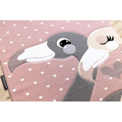 Dywan PETIT FLAMINGOS FLAMINGI SERDUSZKA różowy 180x270cm