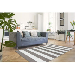 Dywan SZNURKOWY SIZAL FLAT 48644686 Pasy biały beż 120x170cm Dywan SZNURKOWY SIZAL FLAT 48644686 Pasy biały beż 120x170cm