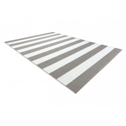 Dywan SZNURKOWY SIZAL FLAT 48644686 Pasy biały beż 140x200cm