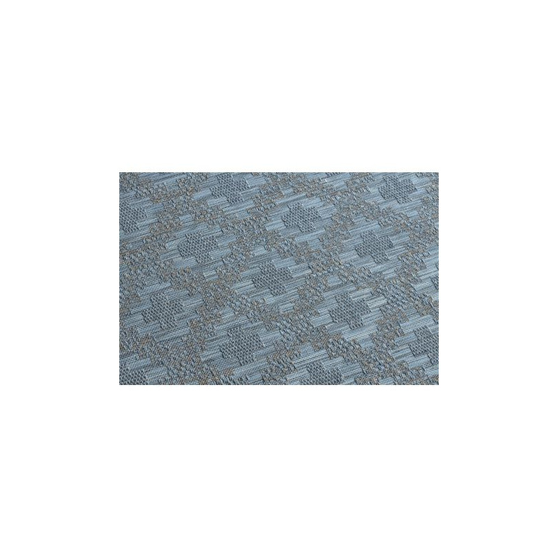 Dywan SZNURKOWY SIZAL FORT 36215535 niebieski romby karo 200x290cm Dywan SZNURKOWY SIZAL FORT 36215535 niebieski romby karo 200x290cm