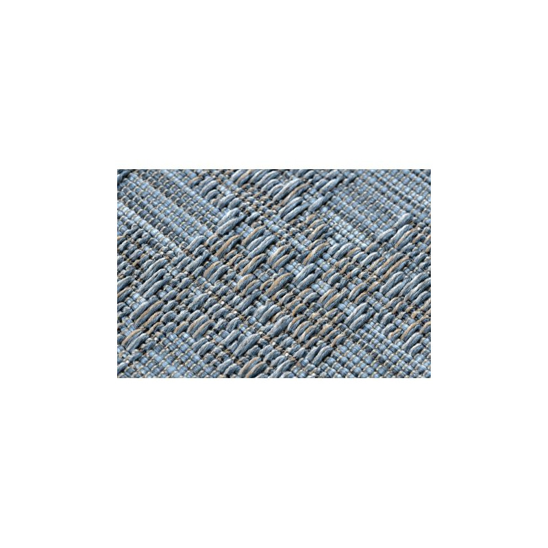 Dywan SZNURKOWY SIZAL FORT 36215535 niebieski romby karo 200x290cm Dywan SZNURKOWY SIZAL FORT 36215535 niebieski romby karo 200x290cm