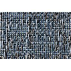 Dywan SZNURKOWY SIZAL FORT 36209535 niebieski kwadraty ramka 200x290cm