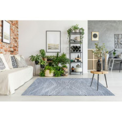 Dywan Strukturalny SIERRA G5013 Płasko tkany, dwa poziomy runa niebieski - zygzak, etniczny 160x220cm Dywan Strukturalny SIERRA G5013 Płasko tkany, dwa poziomy runa niebieski - zygzak, etniczny 160x220cm