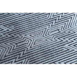 Dywan Strukturalny SIERRA G5013 Płasko tkany, dwa poziomy runa niebieski - zygzak, etniczny 160x220cm Dywan Strukturalny SIERRA G5013 Płasko tkany, dwa poziomy runa niebieski - zygzak, etniczny 160x220cm