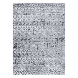 Dywan Strukturalny SIERRA G6042 Płasko tkany, dwa poziomy runa szary - geometryczny, etniczny 120x170cm