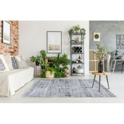 Dywan Strukturalny SIERRA G6042 Płasko tkany, dwa poziomy runa szary - geometryczny, etniczny 120x170cm Dywan Strukturalny SIERRA G6042 Płasko tkany, dwa poziomy runa szary - geometryczny, etniczny 120x170cm