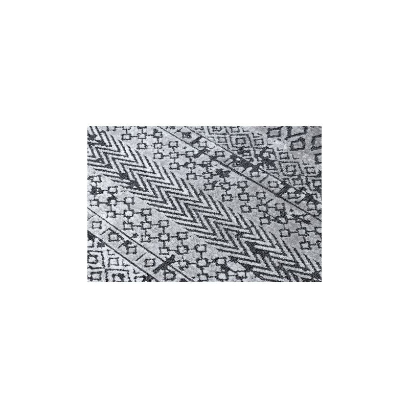 Dywan Strukturalny SIERRA G6042 Płasko tkany, dwa poziomy runa jasny szary - geometryczny, etniczny 160x220cm