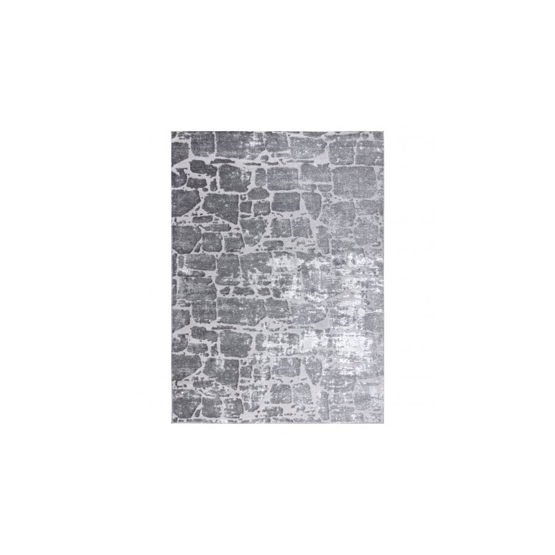 Dywan MEFE nowoczesny 6184 Kostka brukowa cegła - Strukturalny, dwa poziomy runa ciemnoszary 80x150cm Dywan MEFE nowoczesny 6184 Kostka brukowa cegła - Strukturalny, dwa poziomy runa ciemnoszary 80x150cm
