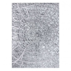 Dywan MEFE nowoczesny 6185 Pień drzewo drewno - Strukturalny, dwa poziomy runa szary 80x150cm