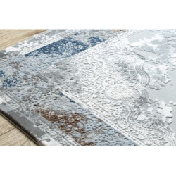 Dywan AKRYL VALS 09987A C69 74 Ornament rozeta szary / kość słoniowa 80x100cm