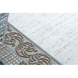 Dywan AKRYL VALS 0A030A C69 46 Ramka ornament kość słoniowa / niebieski 160x230cm Dywan AKRYL VALS 0A030A C69 46 Ramka ornament kość słoniowa / niebieski 160x230cm