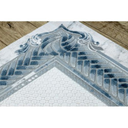 Dywan AKRYL VALS 0A033A C53 45 Ramka warkocz kość słoniowa / niebieski 160x230cm Dywan AKRYL VALS 0A033A C53 45 Ramka warkocz kość słoniowa / niebieski 160x230cm