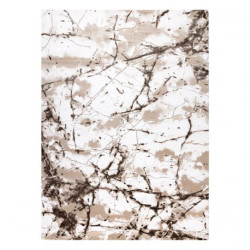 Dywan AKRYL VALS 0A035A C56 45 Popękany beton kość słoniowa / beż  70x140cm