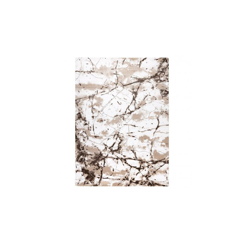 Dywan AKRYL VALS 0A035A C56 45 Popękany beton kość słoniowa / beż  70x140cm