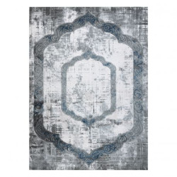 Dywan AKRYL VALS 0A040A C53 74 Przecierany ornament kość słoniowa / szary 160x230cm