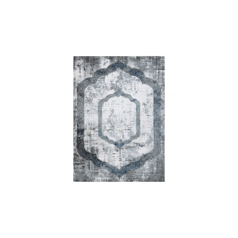 Dywan AKRYL VALS 0A040A C53 74 Przecierany ornament kość słoniowa / szary 160x230cm