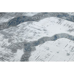 Dywan AKRYL VALS 0A040A C53 74 Przecierany ornament kość słoniowa / szary 160x230cm