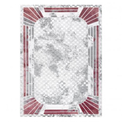 Dywan AKRYL VALS 0A042A H03 46 Przecierany Art deco kość słoniowa / różowy 160x230cm