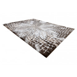 Dywan AKRYL VALS 0W0075 C56 67 Abstrakcja przestrzenny 3D beż / brązowy  160x230cm