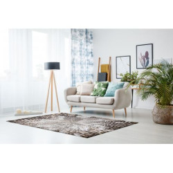 Dywan AKRYL VALS 0W0075 C56 67 Abstrakcja przestrzenny 3D beż / brązowy  160x230cm