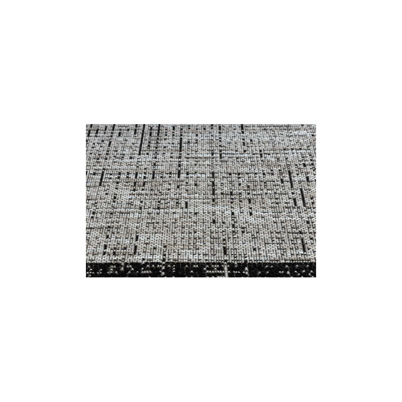 DYWAN SZNURKOWY SIZAL FLOORLUX 20401 Ramka srebrny / czarny 160x230cm DYWAN SZNURKOWY SIZAL FLOORLUX 20401 Ramka srebrny / czarny 160x230cm