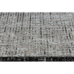 DYWAN SZNURKOWY SIZAL FLOORLUX 20401 Ramka srebrny / czarny 200x290cm