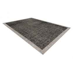 DYWAN SZNURKOWY SIZAL FLOORLUX 20401 Ramka czarny / srebrny  160x230cm
