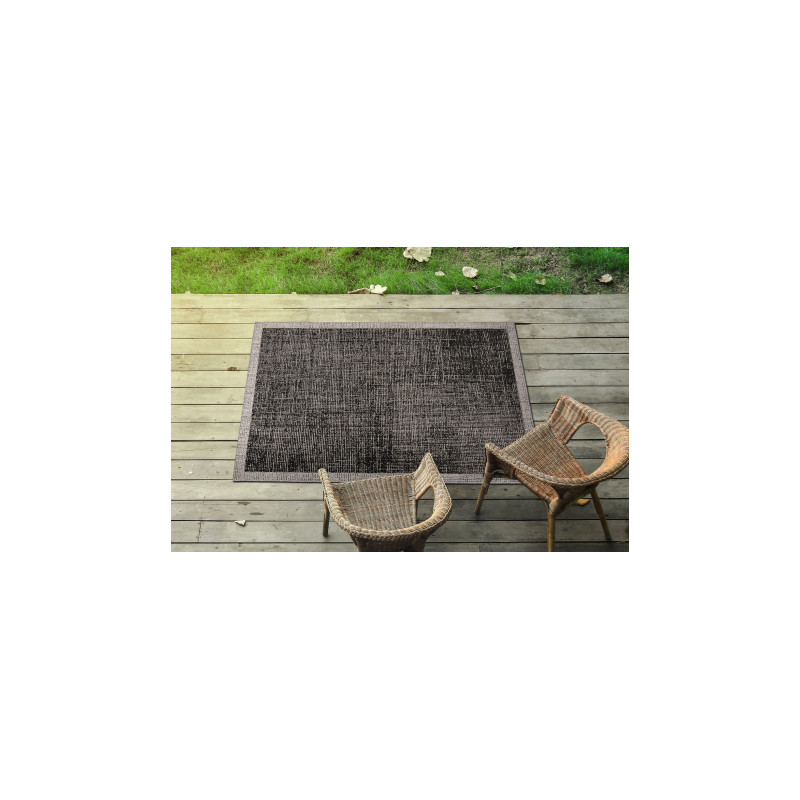 DYWAN SZNURKOWY SIZAL FLOORLUX 20401 Ramka czarny / srebrny 160x230cm DYWAN SZNURKOWY SIZAL FLOORLUX 20401 Ramka czarny / srebrny 160x230cm