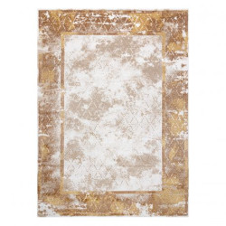 Dywan AKRYL VALS 0W1738 H02 58 Ramka marmur przecierany beż / miedziany 80x100cm