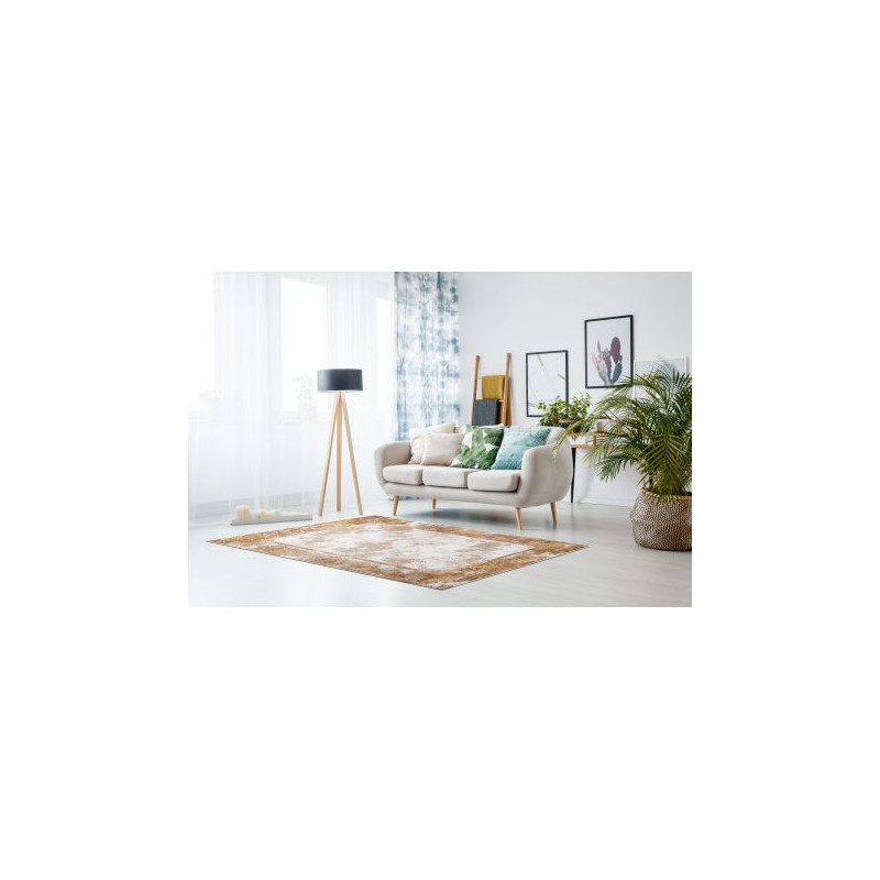 Dywan AKRYL VALS 0W1738 H02 58 Ramka marmur przecierany beż / miedziany 80x100cm Dywan AKRYL VALS 0W1738 H02 58 Ramka marmur przecierany beż / miedziany 80x100cm