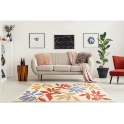 Dywan FEEL 1595/17933 LIŚCIE beż/terakota/fiolet 200x290cm Dywan FEEL 1595/17933 LIŚCIE beż/terakota/fiolet 200x290cm