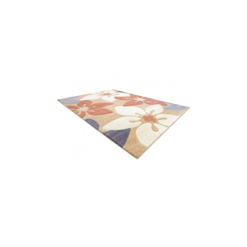 Dywan FEEL 1602/17911 KWIATKI beż/terakota/fiolet 160x220cm Dywan FEEL 1602/17911 KWIATKI beż/terakota/fiolet 160x220cm