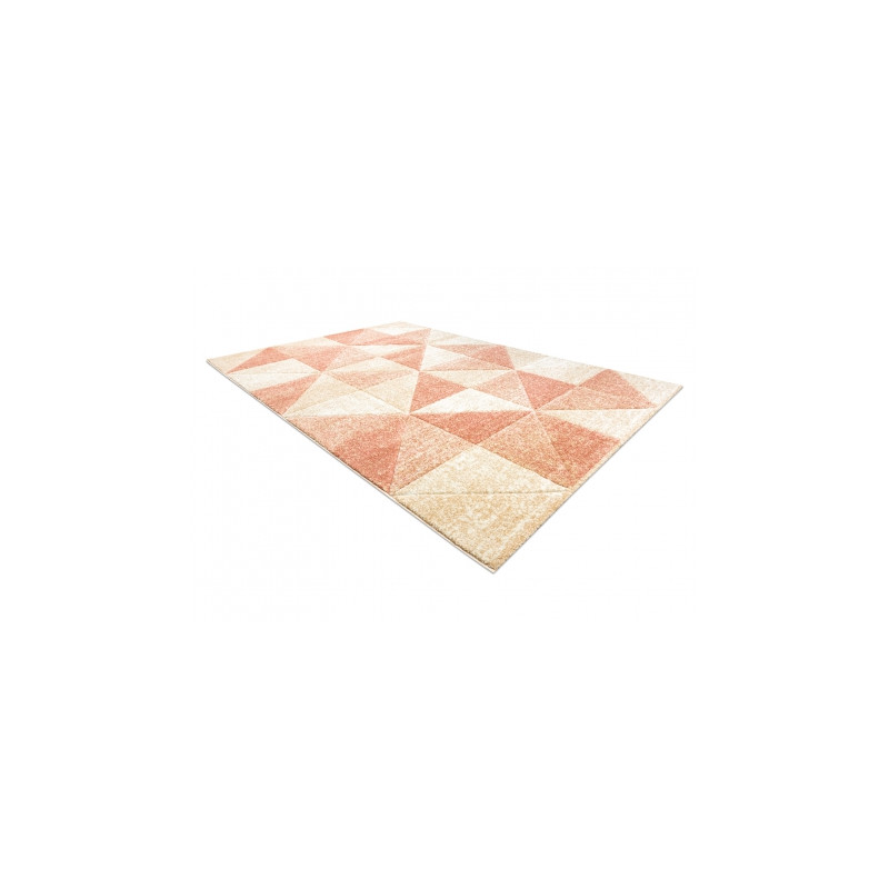 Dywan FEEL 5672/17911 TRÓJKĄTY beż/terakota 80x150cm Dywan FEEL 5672/17911 TRÓJKĄTY beż/terakota 80x150cm