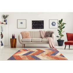 Dywan FEEL 5673/17931 JODEŁKA beż/terakota/fiolet 120x170cm