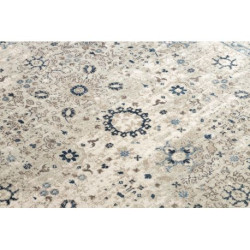 Dywan NAIN Ramka ornament vintage 7586/50935 beż / granat 80x150cm