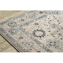 Dywan NAIN Ramka ornament vintage 7586/50935 beż / granat 240x340cm