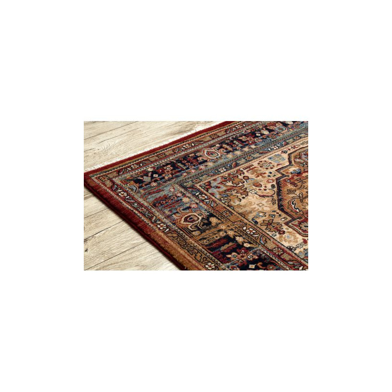 Dywan KESHAN Frędzle, Ornament orientalny 7518/53528 beż / granat 80x150cm