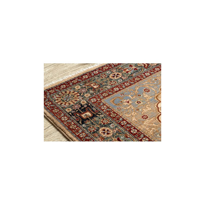 Dywan KESHAN Frędzle, Rozeta orientalny 7519/53555 beż / granat 200x290cm