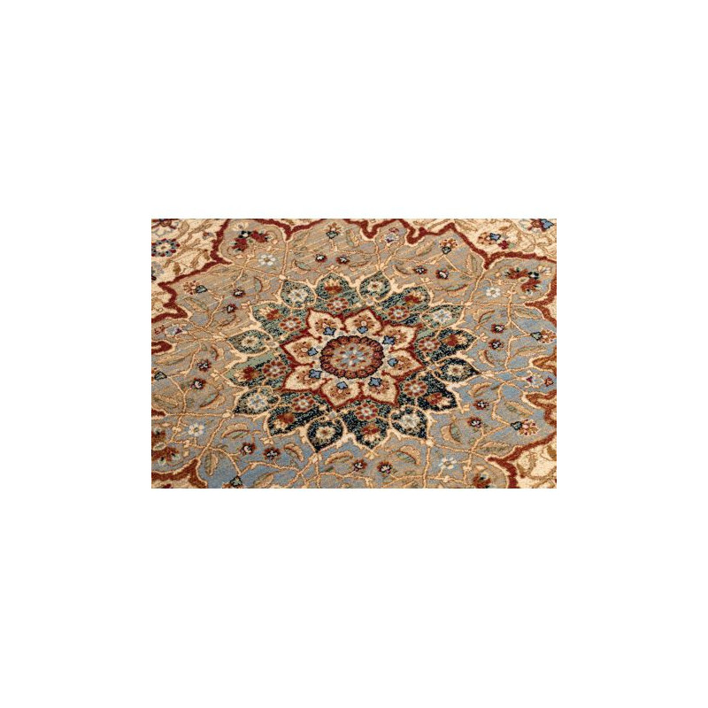 Dywan KESHAN Frędzle, Rozeta orientalny 7519/53555 beż / granat 80x145cm
